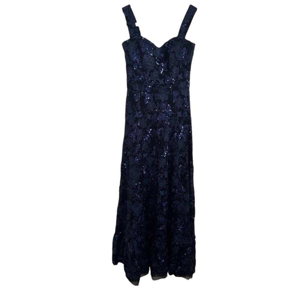 Dress The Population Anabel Sequin Embroidered Gown